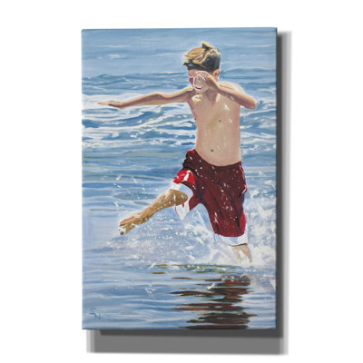 Winston Porter «The Hurdler» par Stephen Newstedt, art mural sur toile, 40 po x 60 po