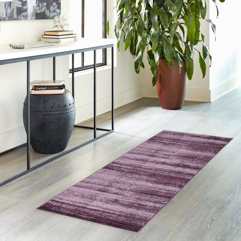 Tapis mauve Roshaunda, Tapis de couloir 2 pi x 6 pi