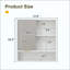 Armoire de salle de bain moderne avec miroir, armoire de rangement murale avec tablettes ouvertes, armoire à pharmacie imperméable avec décor, organisateur de meuble-lavabo peu encombrant pour la salle de bain
