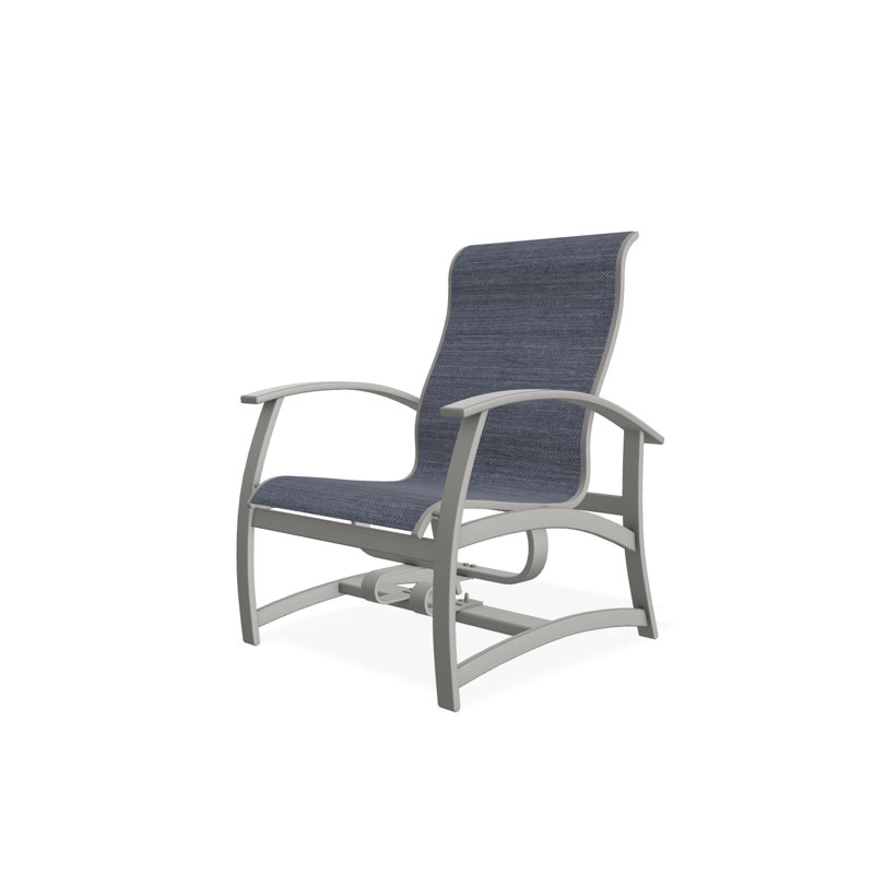 Belle Isle Outdoor Lounge Chair, Snow, White 6D Sunbrella®