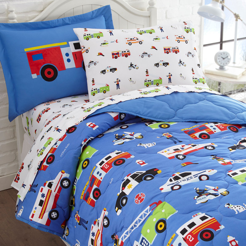 Wildkin Full Sheet Set – Soft Microfiber, Fitted & Top Sheet, Pillowcase - Heroes