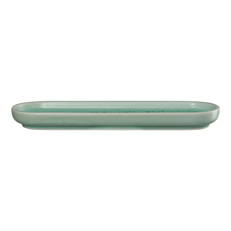 ASA Selection coppa snack plate, appetizer plate, antipasti, porcelain, 15 x 4.4cm, Green