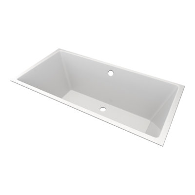63.5'' x 34.5'' Undermount Soaking Acrylic Bathtub