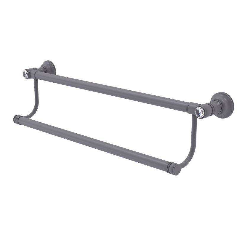 Porte-serviettes mural double 36 po Freyja, Gris mat, H 5,5 po x l 36 po x P 5,2 po