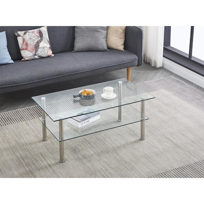 Illeana 4 Legs Coffee Table,cocktail table,living room table with Storage
