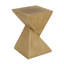 Table d'appoint moderne en sablier avec texture faite à la main et polyvalence intérieure / extérieure, parfaite pour les espaces compacts et les décors élégants.-361456094
