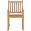 Chaise berçante d'extérieur avec coussin en bois de teck-22052549