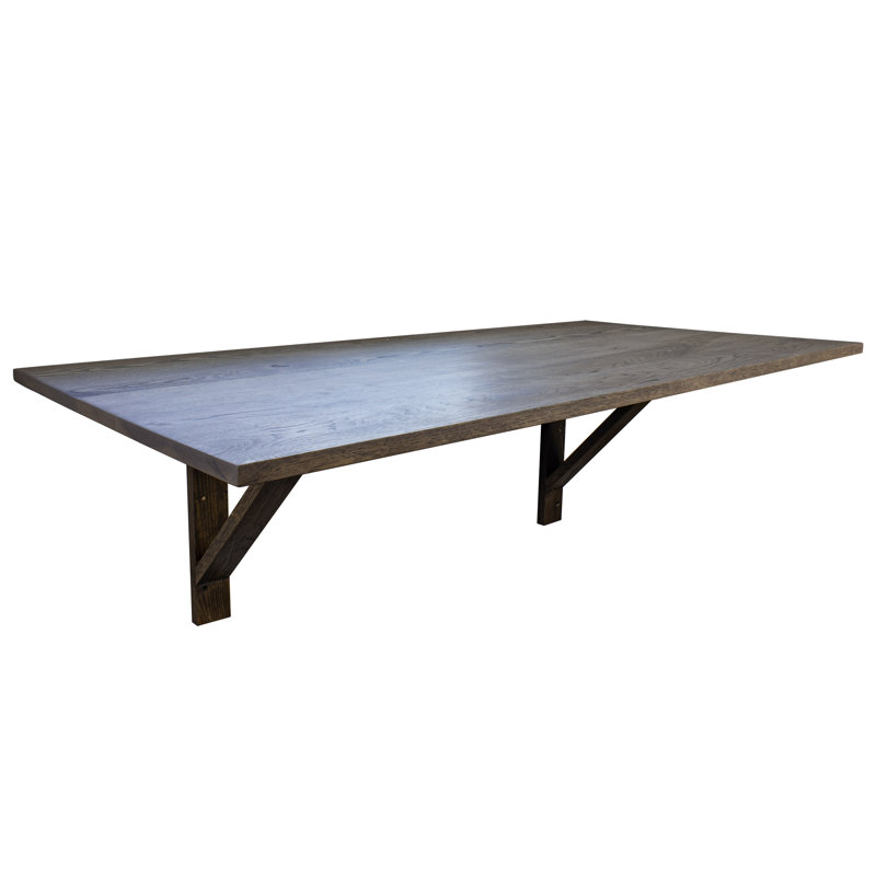 Bureau mural en bois massif