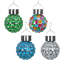 Lumières sphériques suspendues en acrylique de 4 po x 6 po Exhart