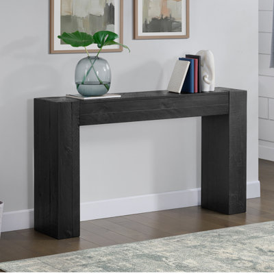 Stockyard 56" Solid Wood Console Table (Black)
