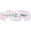  Outdoor Sofa Set Sectional Garden Furniture Terrace Seating Modern