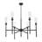 Esme Matte Black 6 Light Chandelier-123223102