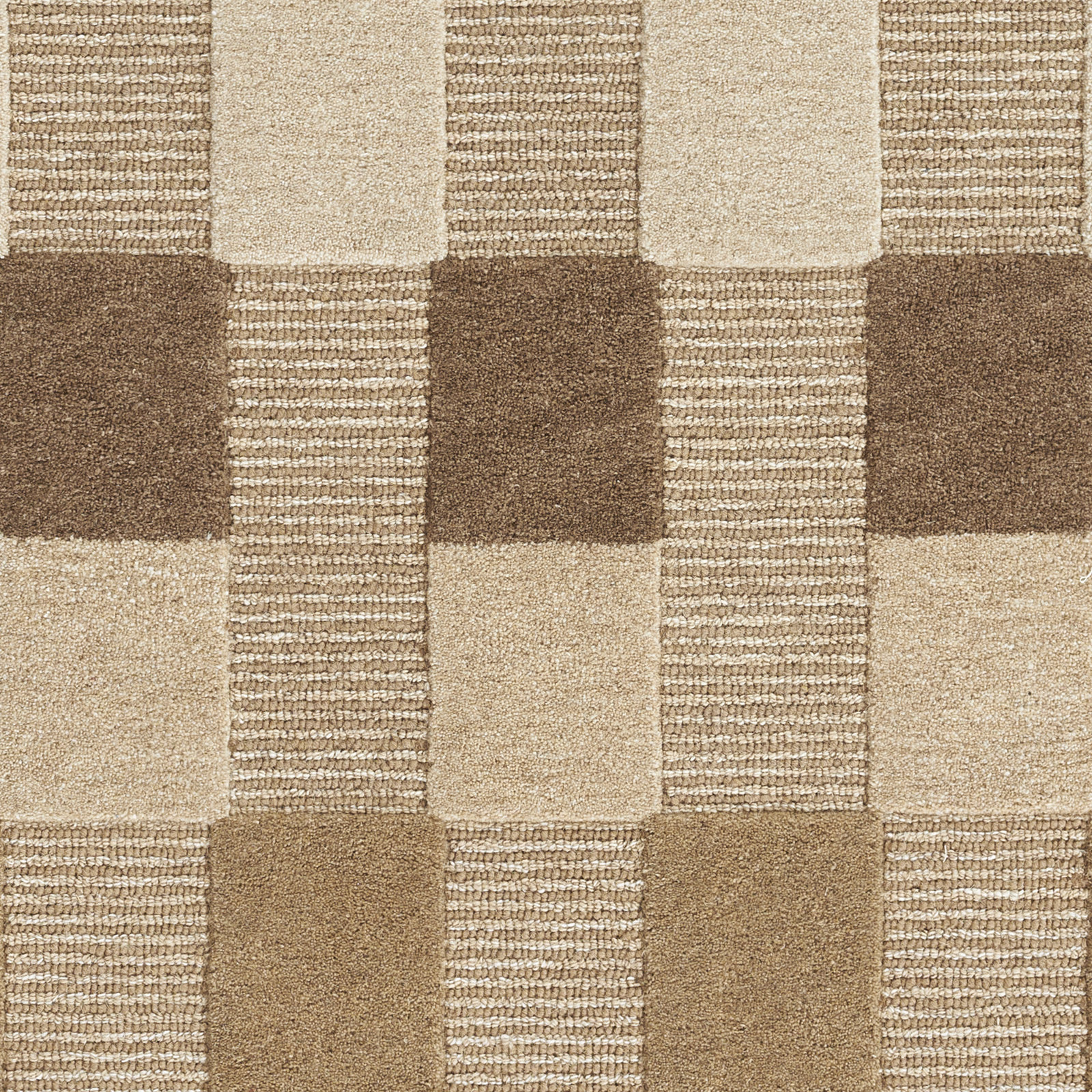 Alexcia Hand Tufted Wool Striped Natural Area Rug 5' X 8', 9' X 12'