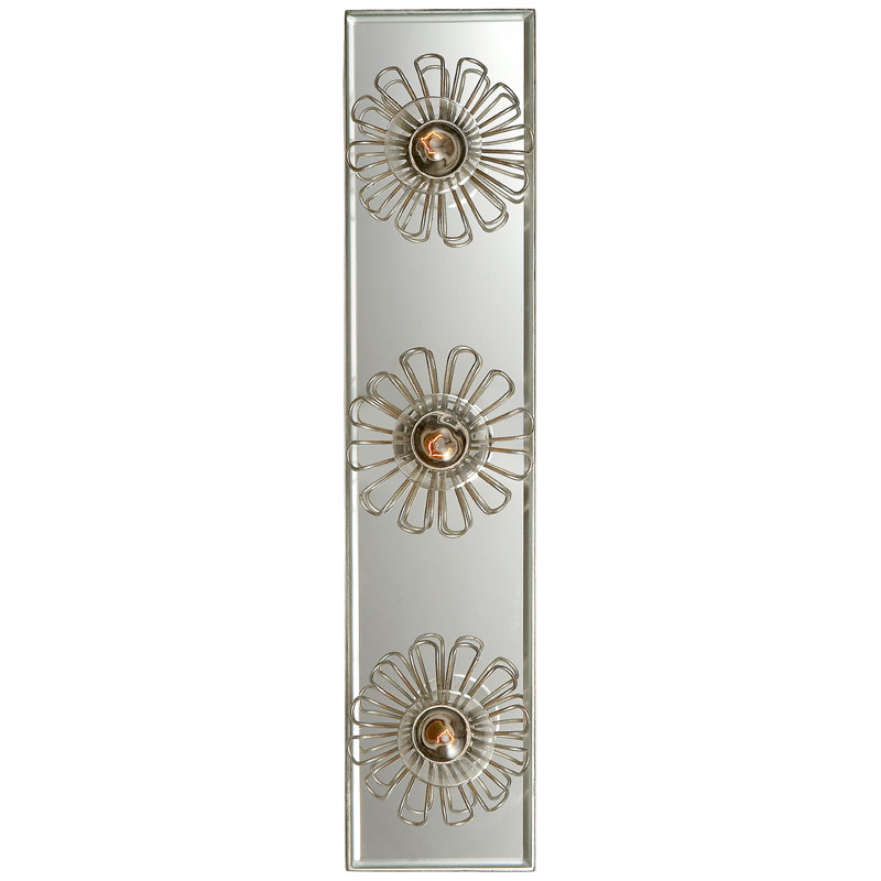 Keaton 3 - Light Bath Bar, Burnished Silver Leaf
