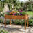 Outdoor Solid Wood Elevated Planter with Drainage Holes