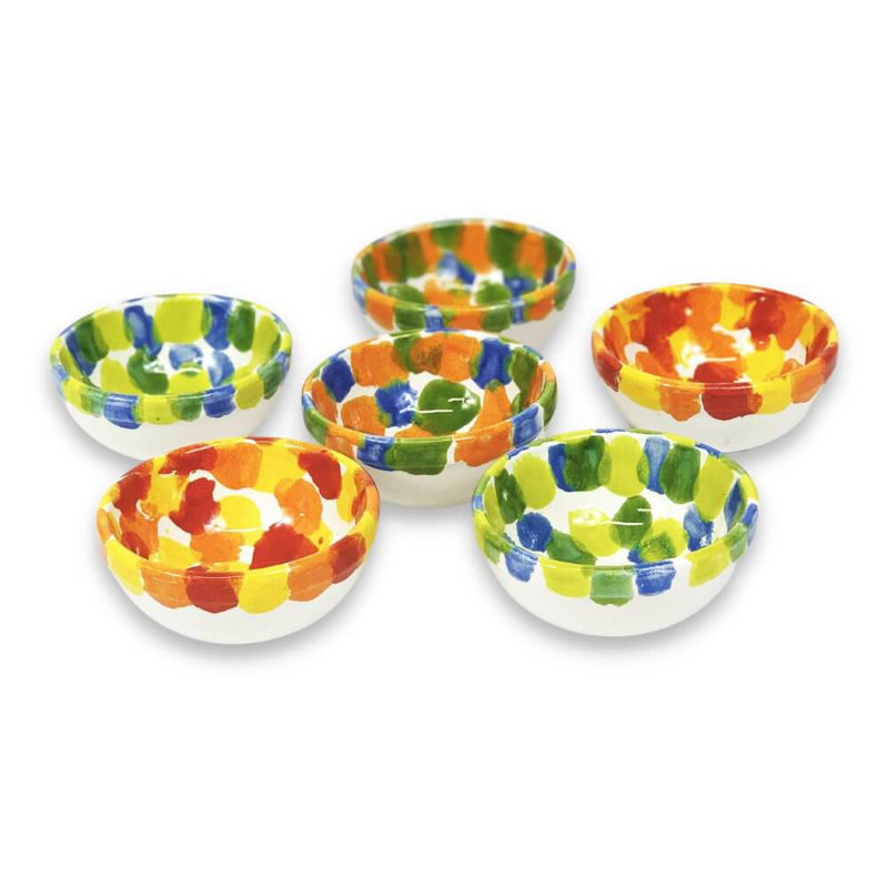 Jonson 12cm Tapas Bowls, Red/Green/Blue/White