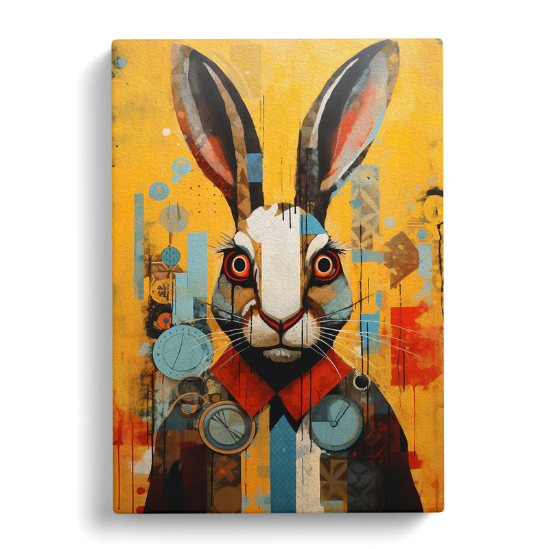 Rabbit Constructivism - No Frame Print, 76cm H x 50cm W x 3cm D