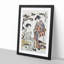 Dressing a Lady by Torii Kiyonaga - Picture Frame Painting Print-55545621-55545624