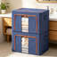 Hokku Designs, corbeille décorative en tissu, 2 paquets de bacs de rangement de vêtements avec cadre en métal pliable-488671999