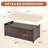 Tabatha PE Wicker Outdoor Patio Storage Bench with Cushion-109468830