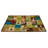 Learning Blocks Sequential Seating Premium Tufted Brown/Green/Tan Area Rug-875494061
