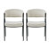 Aadian Polyester Upholstered Back Armchair Dining Chair