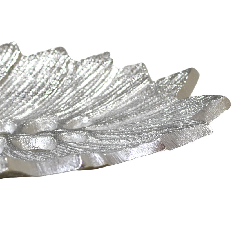 Bayou Breeze Izola Aluminum Tray, Silver