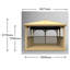 3.5m x 3.5m Wooden Gazebo with Cedar Roof with Installation Service