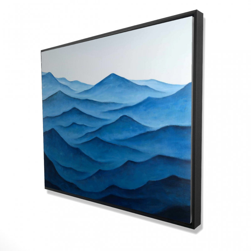 " Dark Calm Ocean Waves ", 48" H x 60" W