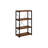 Weathered Oak And Black 3-Shelf Bookcase