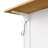 White Kitchen Island Cart With 2 Seating Options, 5 Rotating Wheels, Internal Storage Spaces, Drop Leaf Worksurface, Power Sockets, Drawer Storage, Contemporary Chic 48Inch Chairs, Wheeled Mobility,-1682656790