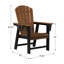 Chaise Adirondack Featherstone, noire-130677969