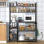 39.37'' Metal Standard Baker's Rack with Microwave Compatibility