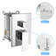 Système de douche mural double - avec pluie et douches à main pour une baignoire agréable, débit maximal de 1,8 gallon par minute, pluie