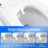 One - Piece Bidet Toilet Seat Smart Toilet, Auto Flush And Open/Close, Adjustable Temp Heated Seat, Warm Water Dry, Remote Control Side Know, Sensor For Cover Operation, Female Wash Rear Modes,
