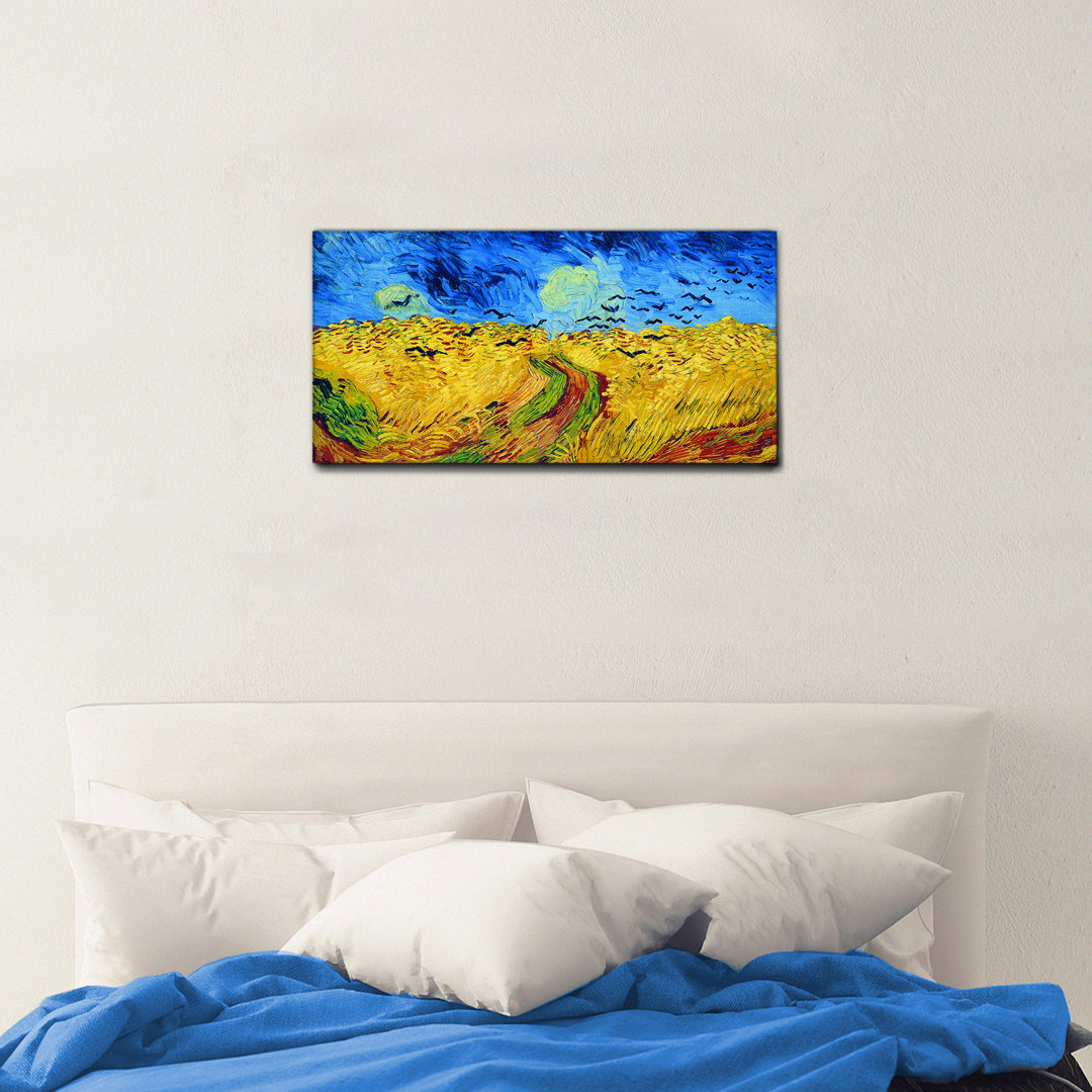 Leinwandbild Campo Di Grano Con Voli Di Corvi von Vincent Van Gogh