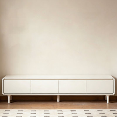 Modern Beige Solid Wood TV Stands