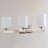 Yostina 3 Light Polished Nickel Transitional Bathroom Vanity Fixture White Glass