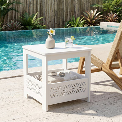 Moderne, peu encombrant - PVC - 1 pièce - Table de chevet - avec panier de rangement