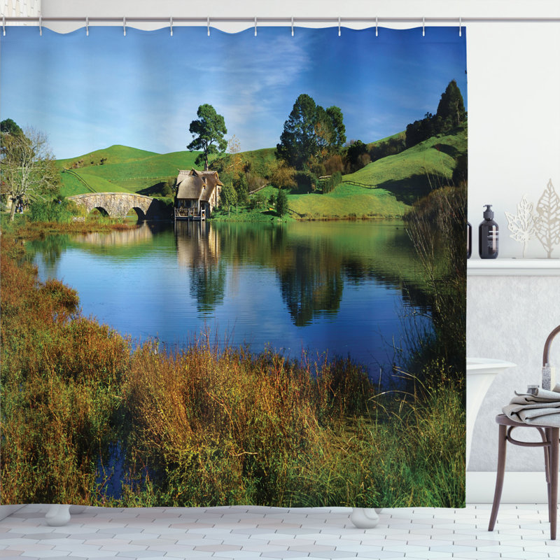 Rideau de douche Hobbits Hobbit Land, H 70 po x l 69 po