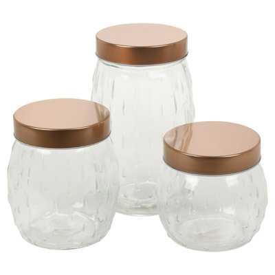 Glass Jar - Set of 3