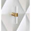Armoire design avec façade à 3 tiroirs à losanges en argent métallique et champagne