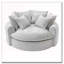 Fauteuil d'appoint rembourré en tissu chenille-928499253