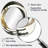 Black And Gold Curves IV - Abstract Oval Decorative Mirror On Metal-1613136190