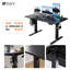 Bureau debout électrique à hauteur ajustable pour bureau à domicile 48 "x 24" noir