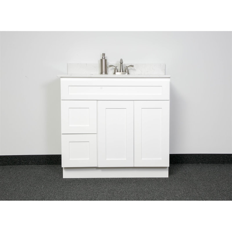 Base de meuble-lavabo 36 po seulement, Blanc