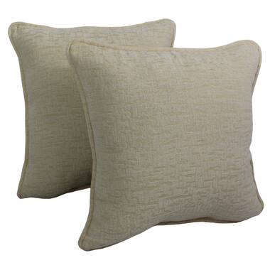 Blazing Needles 4-Piece 18-in x 18-in Sage Green Indoor Decorative Pillow  in the Throw Pillows department at