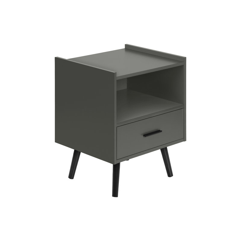 Table d'appoint (table basse incluse seulement), Noir, Gris