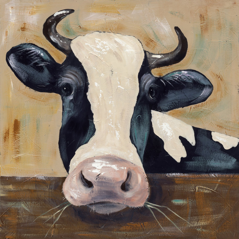 Farm Life-Gunther by Jade Reynolds - Wrapped Canvas Painting, 30cm H x 30cm W