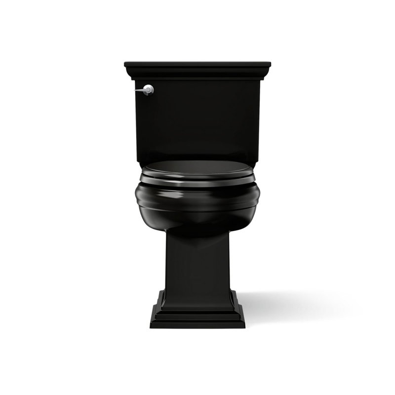 Memoirs™ 1.28 GPF Water Efficient Elongated Two-Piece toilet (Seat Not Included), Black